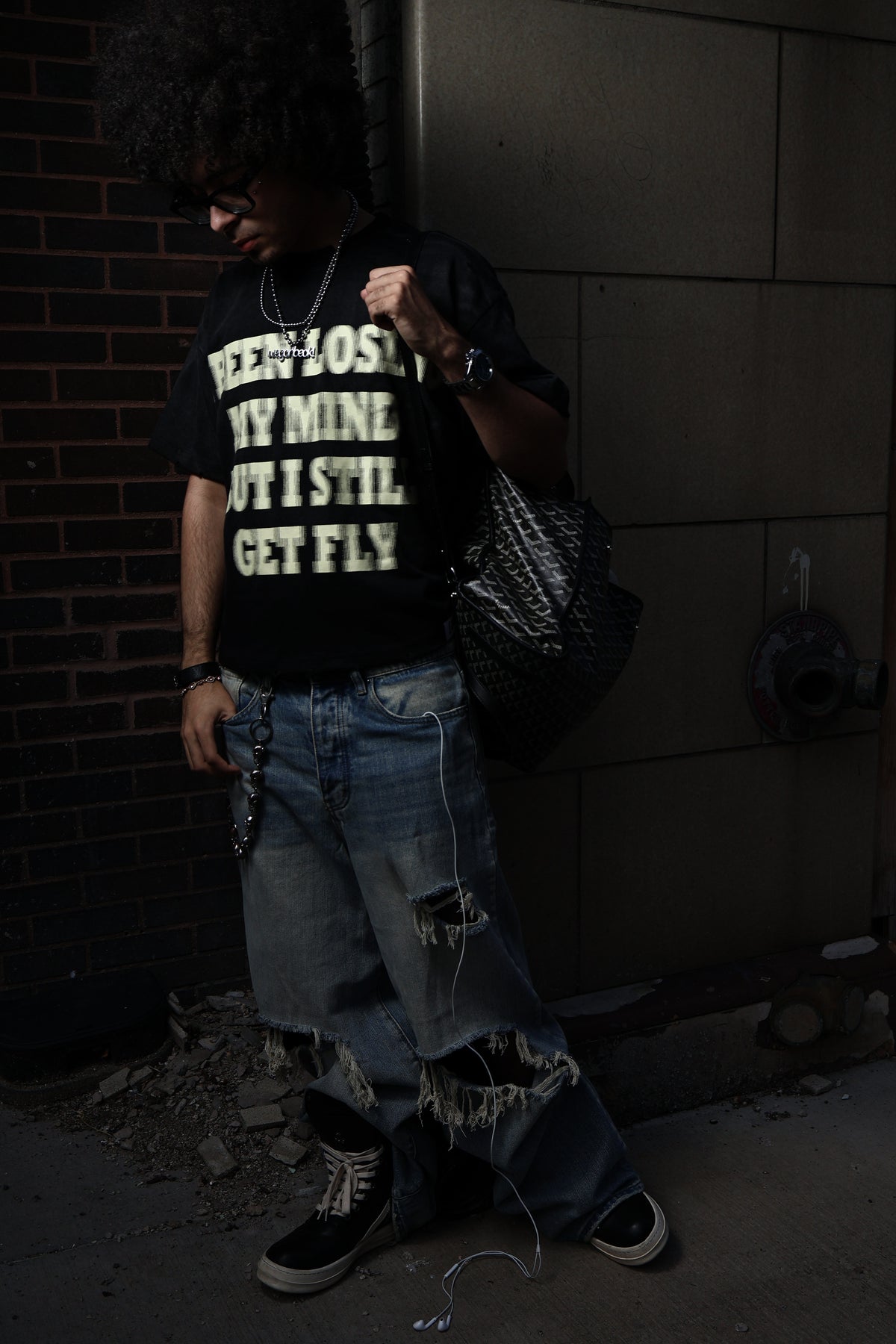 Washed Black "IBLMM" Tee